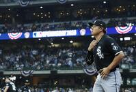 　ブルワーズとの開幕戦に臨むホワイトソックス・村上＝ミルウォーキー（共同）