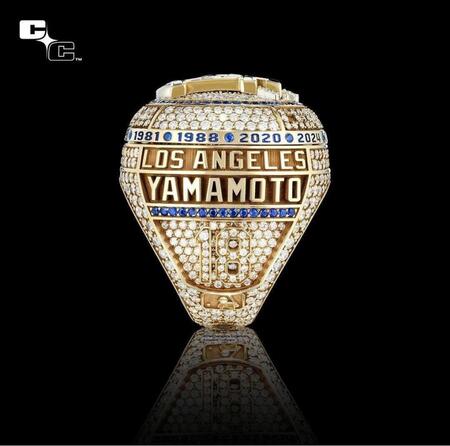 　ドジャースの優勝リング（ロサンゼルス・ドジャース提供）