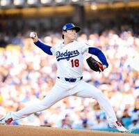 　６回２失点と力投した山本（ロサンゼルス・ドジャース提供）