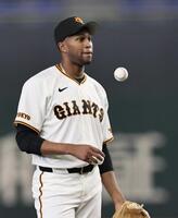 ライブＢＰで投げ込んだマルティネス（撮影・田中太一）