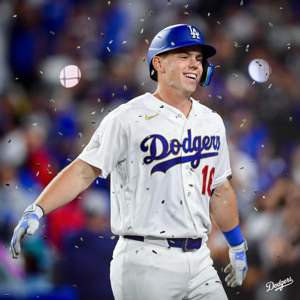 ８回、逆転２ランを放ったスミス（ロサンゼルス・ドジャース提供）