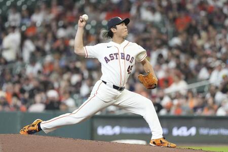 エンゼルス戦に先発でメジャー初登板した今井（共同）