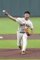 エンゼルス戦に先発でメジャー初登板した今井（共同）