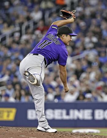 先発した菅野（共同）