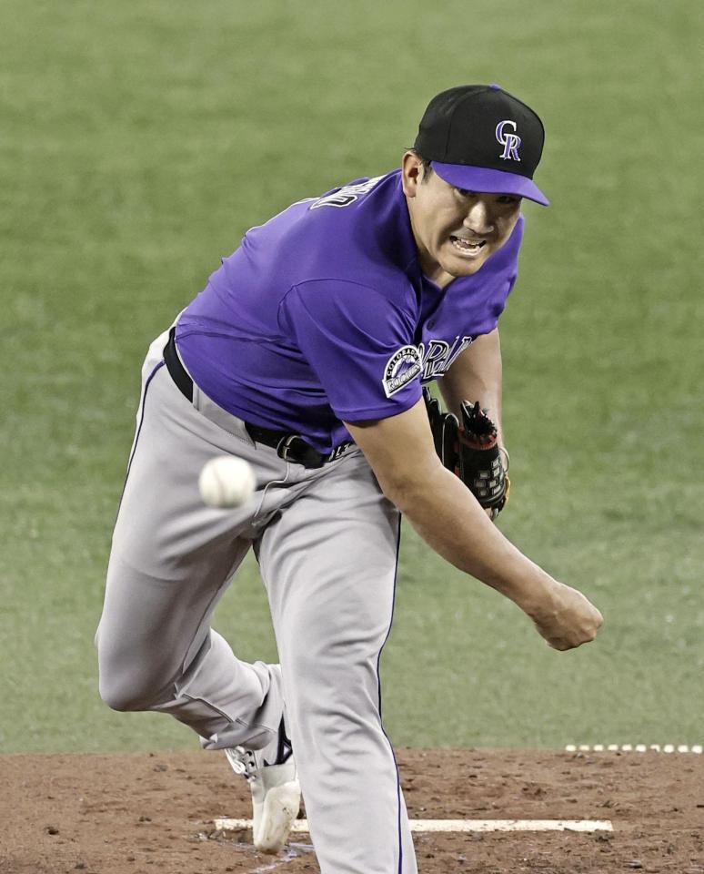 先発した菅野（共同）