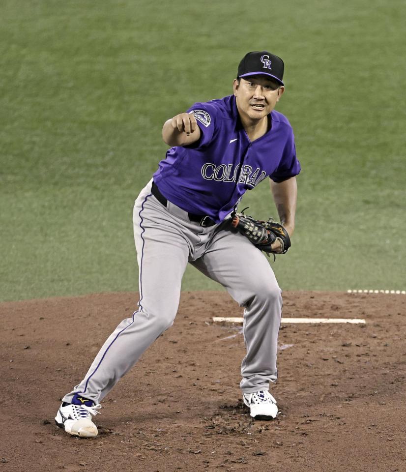 先発した菅野（共同）