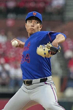 カージナルス戦に先発で今季初登板した千賀（共同）