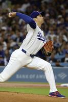 ガーディアンズ戦に先発で今季初登板した大谷（共同）