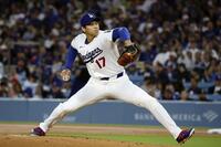 ガーディアンズ戦に先発で今季初登板した大谷（共同）