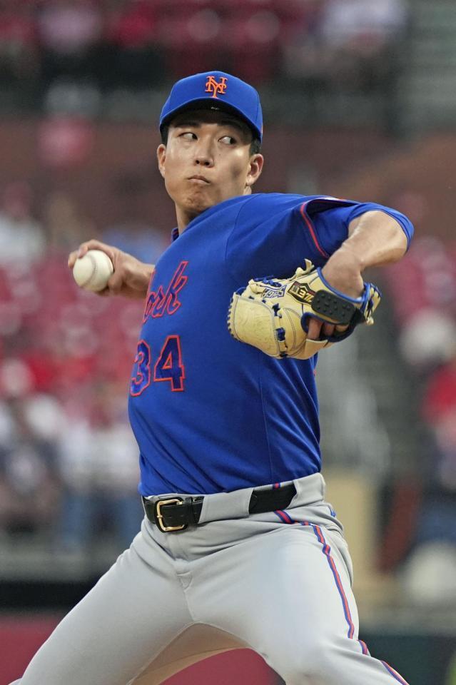 カージナルス戦に先発で今季初登板した千賀（共同）