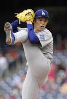 　ナショナルズ戦に先発したドジャース・佐々木＝ワシントン（共同）