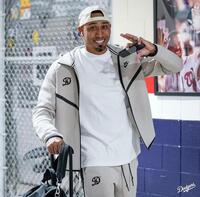 トロントへ向かうドジャースナイン（ロサンゼルス・ドジャース提供）