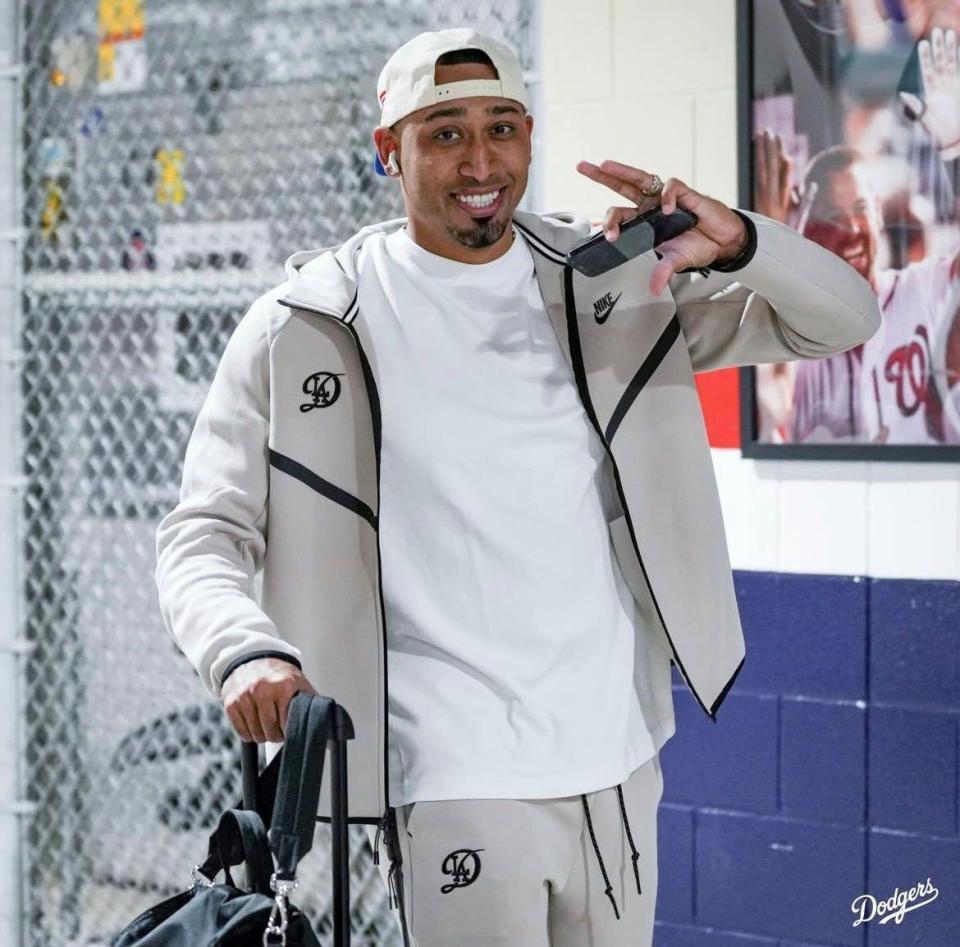 トロントへ向かうドジャースナイン（ロサンゼルス・ドジャース提供）