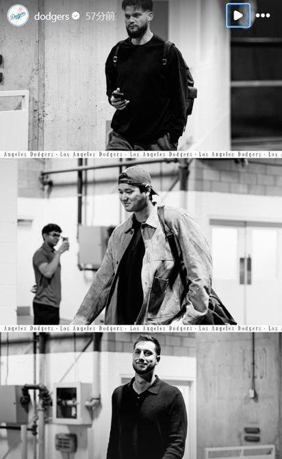 ドジャースのインスタグラム（ｄｏｄｇｅｒｓ）より