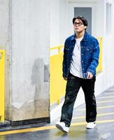 　球場入りする山本（ロサンゼルス・ドジャース提供）