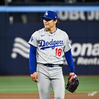７回途中１失点で今季２勝目を挙げた山本（ロサンゼルス・ドジャース提供）