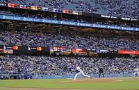 　メッツ戦に先発したドジャース・山本（共同）