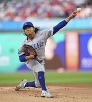 フィリーズ戦に先発した今永（ＡＰ＝共同）