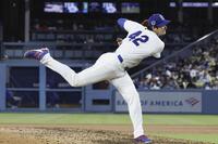 メッツ戦に先発登板し、６回２安打１失点で２勝目を挙げ大谷。５年ぶりに投手専念での出場となった（共同）