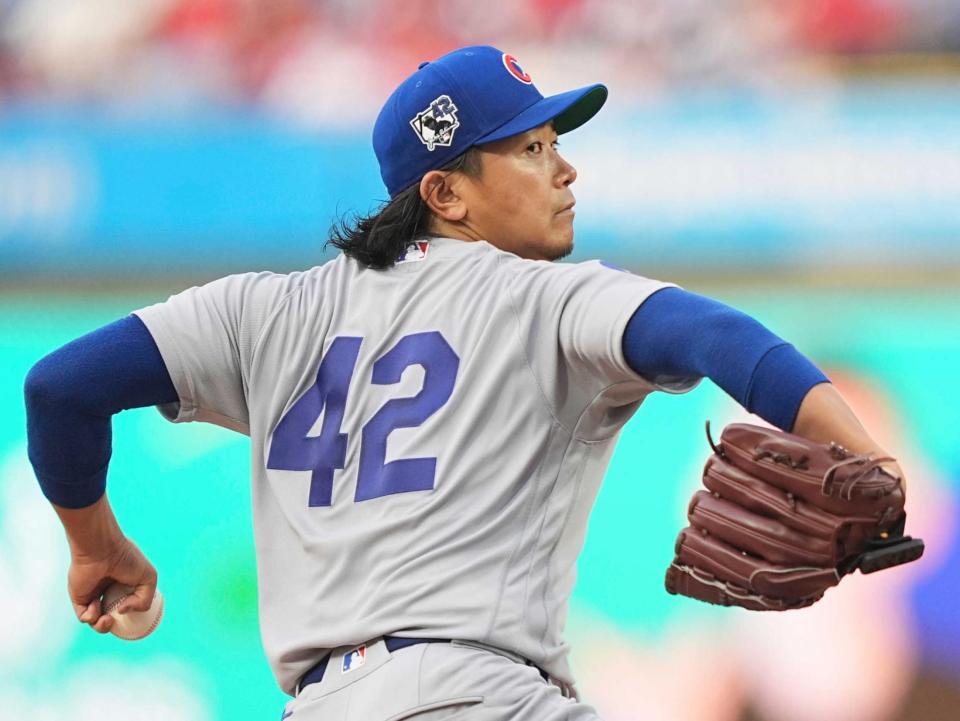 　フィリーズ戦に先発したカブス・今永（ＡＰ＝共同）