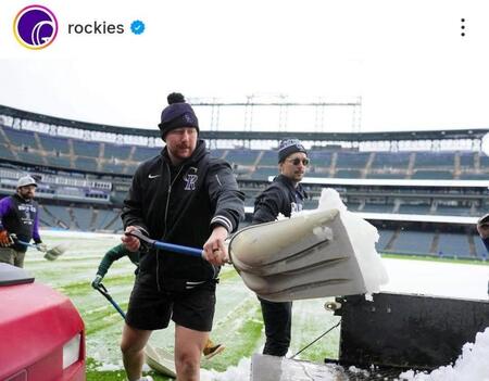 　ロッキーズの球団公式インスタグラム（ｒｏｃｋｉｅｓ）より