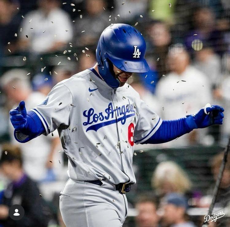 今季２度目となる１試合２本塁打を記録したラッシング(ロサンゼルス・ドジャース提供）