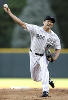 　パドレス戦に先発したロッキーズ・菅野＝デンバー（ゲッティ＝共同）