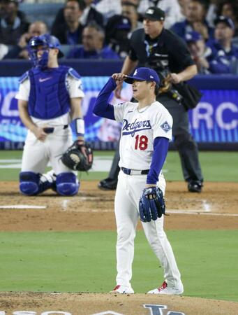 ５回、ヒックスに３ランを浴びた山本（共同）