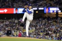 マーリンズ戦に先発登板した大谷＝ロサンゼルス（共同）