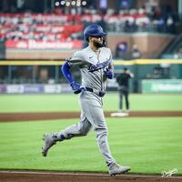 キャリア初の１試合３本塁打をマークしたパヘス（ロサンゼルス・ドジャース提供）