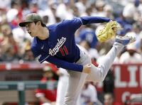 先発し、７回を投げ４安打１失点で２勝目を挙げた佐々木（共同）