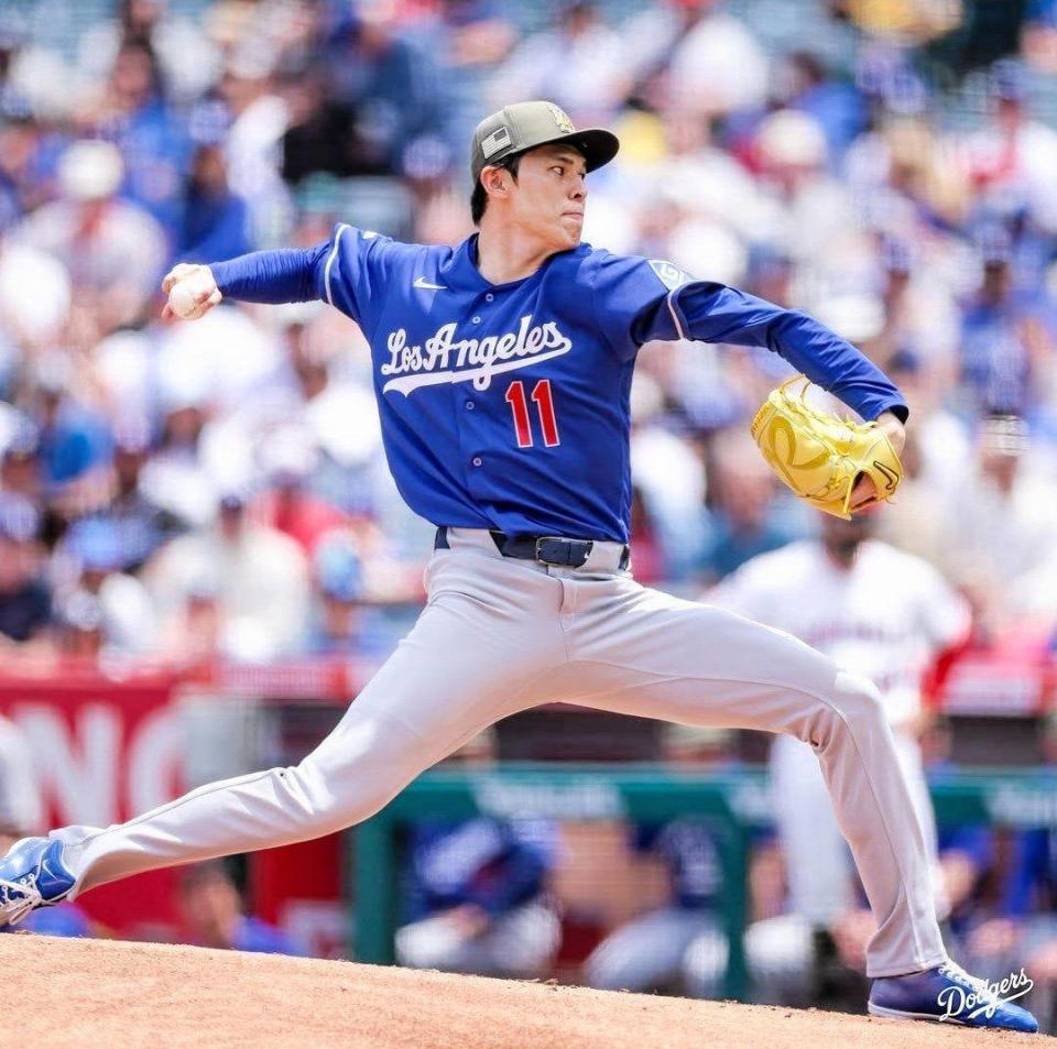 　７回１失点と好投した佐々木（ロサンゼルス・ドジャース提供）