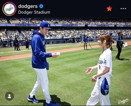 ドジャースのインスタグラム（＠ｄｏｄｇｅｒｓ）より