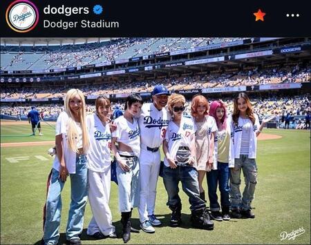 ドジャースのインスタグラム（＠ｄｏｄｇｅｒｓ）より