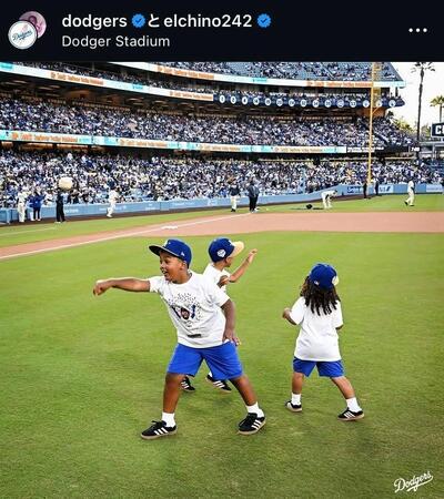 ドジャースのインスタグラム（＠ｄｏｄｇｅｒｓ）より