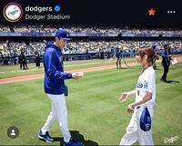 ドジャースのインスタグラム（＠ｄｏｄｇｅｒｓ）より