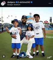 ドジャースのインスタグラム（＠ｄｏｄｇｅｒｓ）より