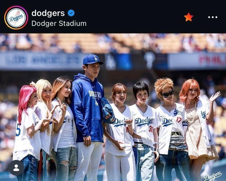 ドジャースのインスタグラム（＠ｄｏｄｇｅｒｓ）より