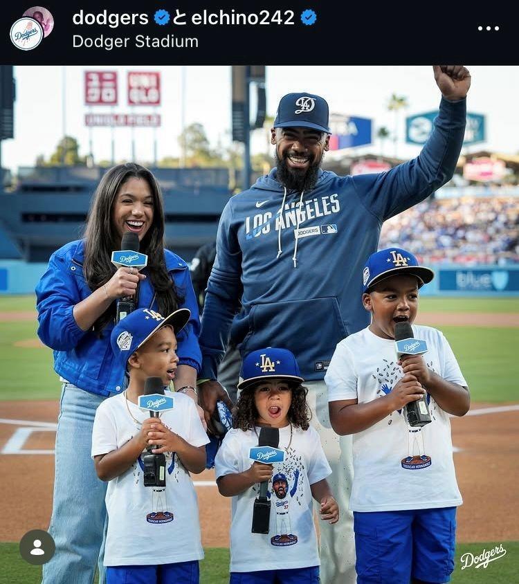 ドジャースのインスタグラム（＠ｄｏｄｇｅｒｓ）より