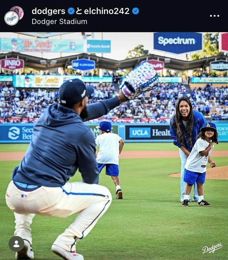 ドジャースのインスタグラム（＠ｄｏｄｇｅｒｓ）より