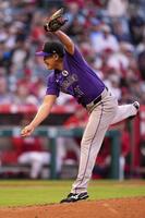エンゼルス戦に先発した菅野（ＡＰ＝共同）