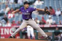 先発し、５回を投げて５安打２失点で５勝目を挙げた菅野（ゲッティ＝共同）