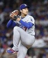 ダイヤモンドバックス戦に先発した大谷（ゲッティ＝共同）