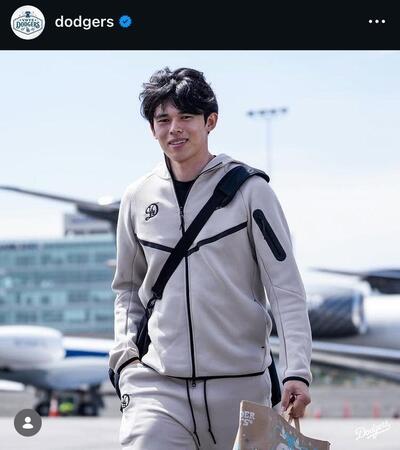 ドジャースのインスタグラム（＠ｄｏｄｇｅｒｓ）より