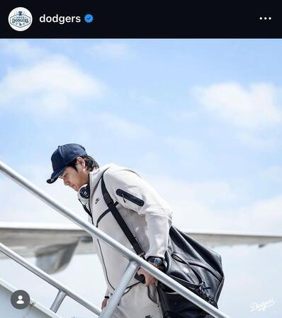 ドジャースのインスタグラム（＠ｄｏｄｇｅｒｓ）より