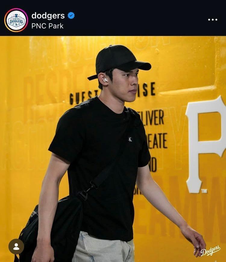 ドジャースのインスタグラム（＠ｄｏｄｇｅｒｓ）より