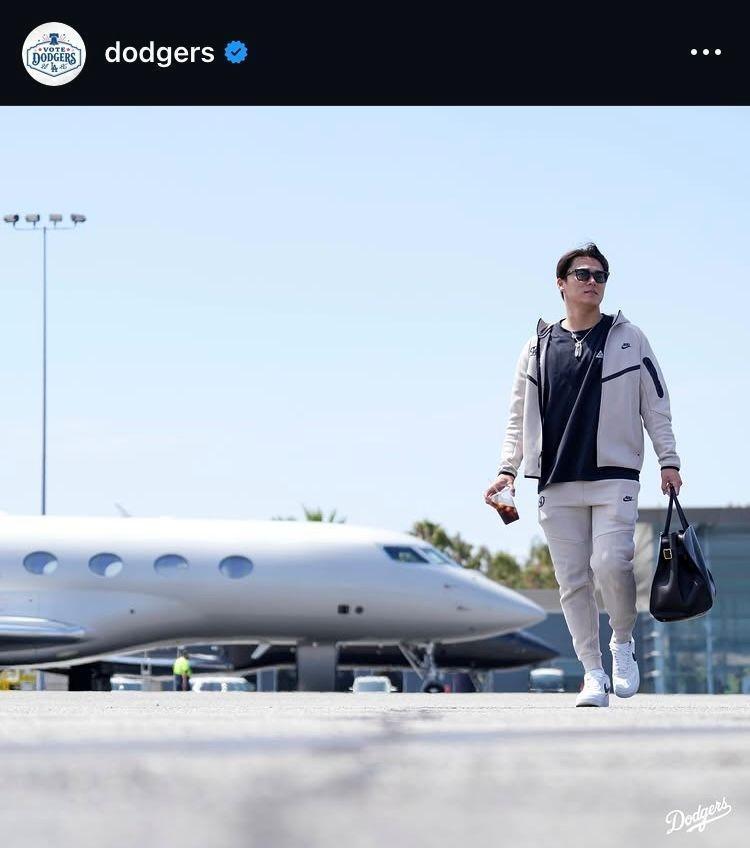 山本由伸。ドジャースのインスタグラム＠ｄｏｄｇｅｒｓ（６月９日付）より