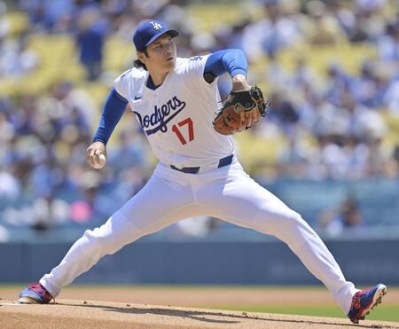 先発登板した大谷（ロイター＝共同）