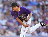 　パイレーツ戦に先発したロッキーズ・菅野＝デンバー（ＡＰ＝共同）