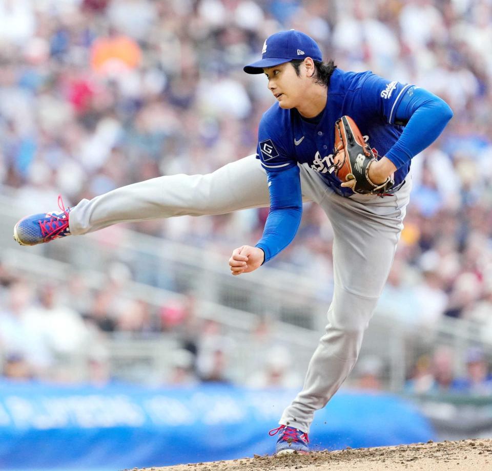 　６回３失点で８勝目を挙げた（共同）